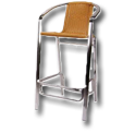 WBT-11-AP Apricot Rattan Aluminum Chair