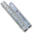 Acura Aluminum Ruler w/ Conversion Table